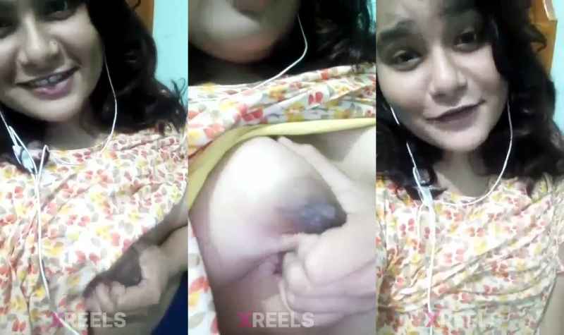 Chubby Cute Girl Boob Pressing Indian MMS