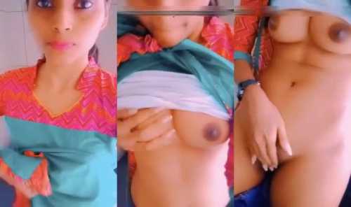 Desi 18+ Teen Girl Showing her tight boobs pussy Indian MMS