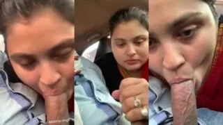 Desi Girl Sucking Big Dick In the Car XNXX Indian MMS