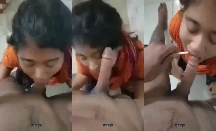 Desi village Muslim girl suck dick Indian MMS