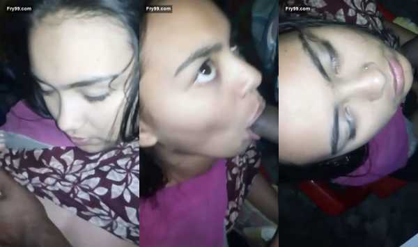Desi village teen girl suck huge dick Indian MMS