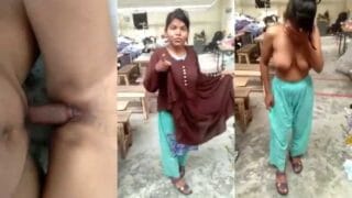 Fucked Desi Worker at factory (Dehati chudai) Indian MMS