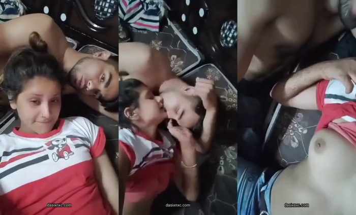 Horny girl having fun with bf Indian MMS