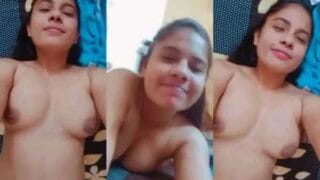 Indian cute girl selfie naked boobs Indian MMS