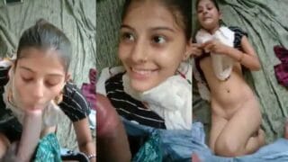Indian hot slim girl blowjob and nude Indian MMS
