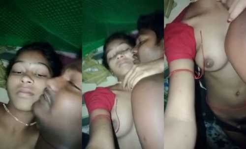 Innocent Desi girl exposes breast on camera Indian MMS