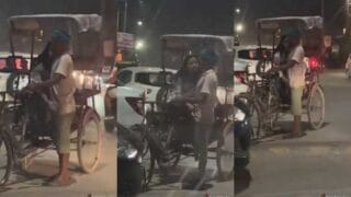 Mumbai girl giving handjob to a rickshaw guy Indian MMS