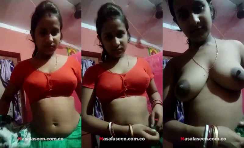 Slim Sexy Bhabhi Boobs Indian MMS